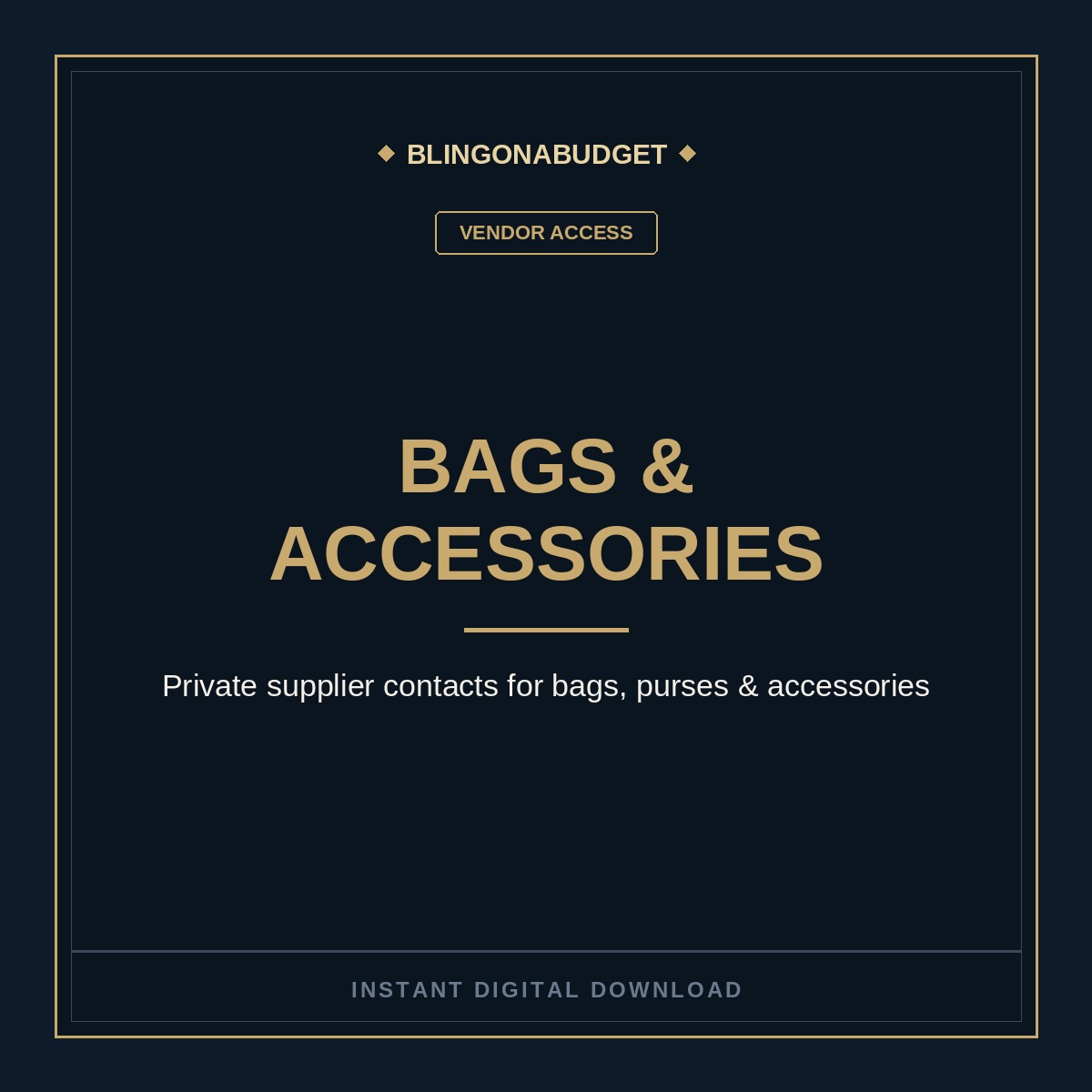 All Bags & Accessories Vendors