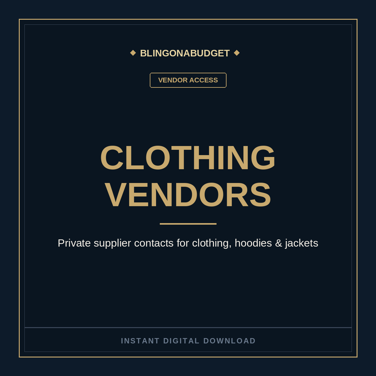 All Clothing Vendors